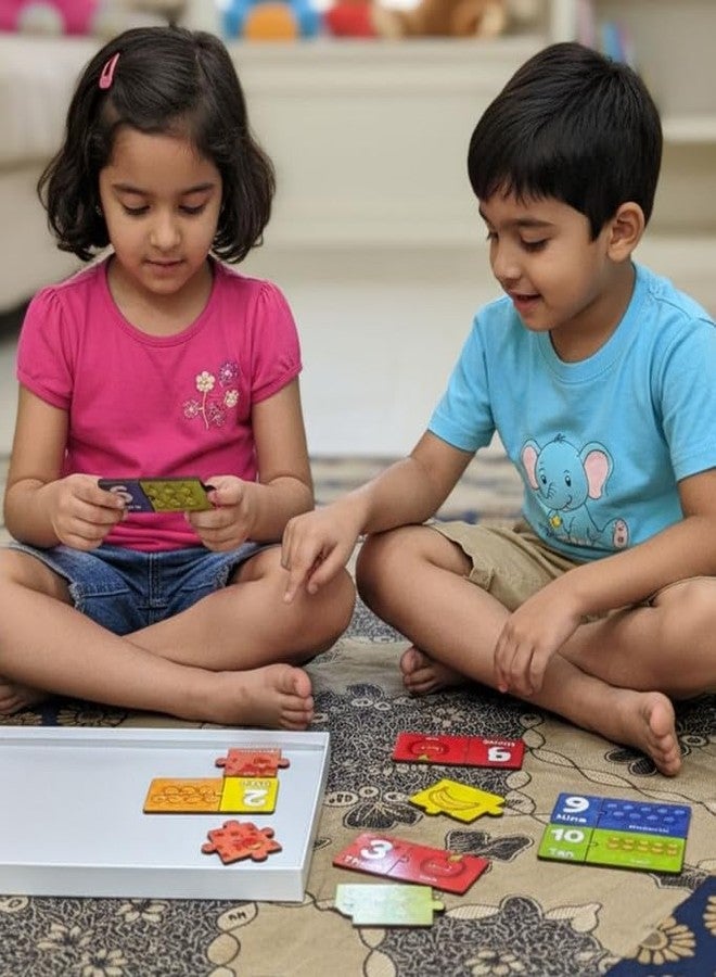 ESPtronics لعبة ألغاز خشبية من إي إس بيترونيكس للأرقام من 1 إلى 10 والفواكه، مناسبة للأطفال والكبار، لعبة مونتيسوري لمطابقة الأشكال والأنماط، لعبة تعليمية منطقية، هدية مثالية لجميع الأعمار، مناسبة لمرحلة ما قبل المدرسة، وتحدي الذكاء. - Image 5